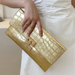 Elegant Gold Clutch Bag
